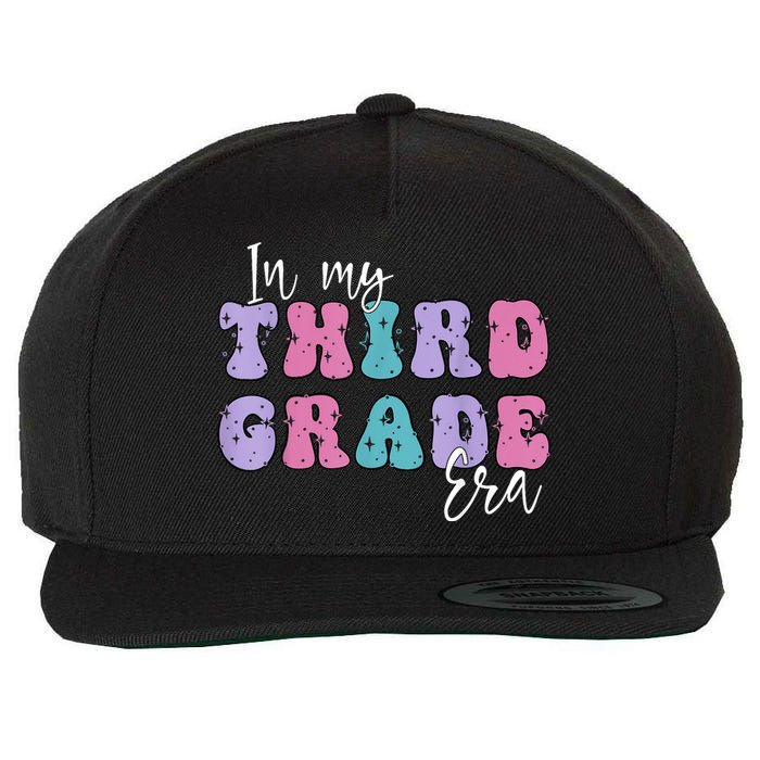 In My Third 3rd Grade Era Groovy Back To School Teacher Kids Wool Snapback Cap