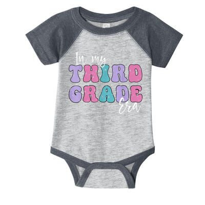 In My Third 3rd Grade Era Groovy Back To School Teacher Kids Infant Baby Jersey Bodysuit