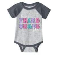 In My Third 3rd Grade Era Groovy Back To School Teacher Kids Infant Baby Jersey Bodysuit