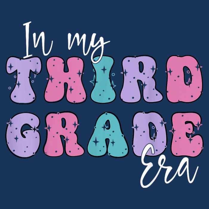 In My Third 3rd Grade Era Groovy Back To School Teacher Kids Infant Baby Jersey Bodysuit
