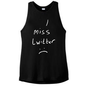 I Miss Twitter Ladies PosiCharge Tri-Blend Wicking Tank