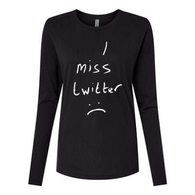 I Miss Twitter Womens Cotton Relaxed Long Sleeve T-Shirt