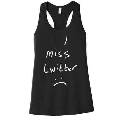 I Miss Twitter Women's Racerback Tank