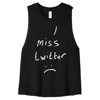 I Miss Twitter Women's Racerback Cropped Tank