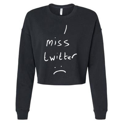 I Miss Twitter Cropped Pullover Crew