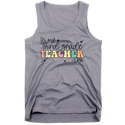 In My Third Grade Teacher Era Back To School 3rd Grade Retro Tank Top