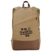 In My Testing Era Cotton Canvas Backpack