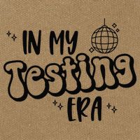 In My Testing Era Cotton Canvas Backpack
