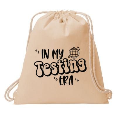In My Testing Era Drawstring Bag