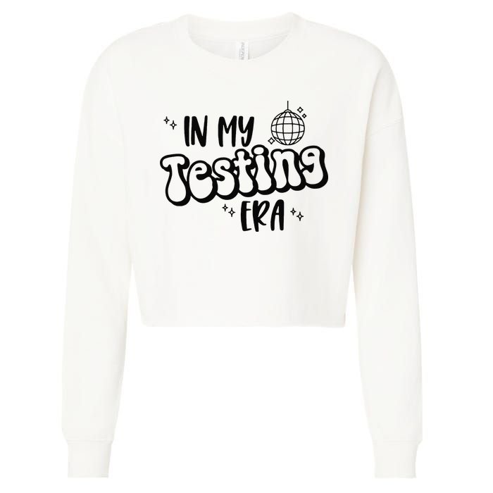 In My Testing Era Cropped Pullover Crew