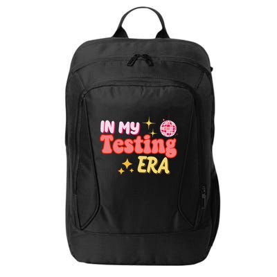 In My Testing Era Funny Testing Teacher Teaching Student Testing City Backpack
