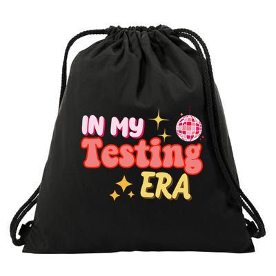In My Testing Era Funny Testing Teacher Teaching Student Testing Drawstring Bag