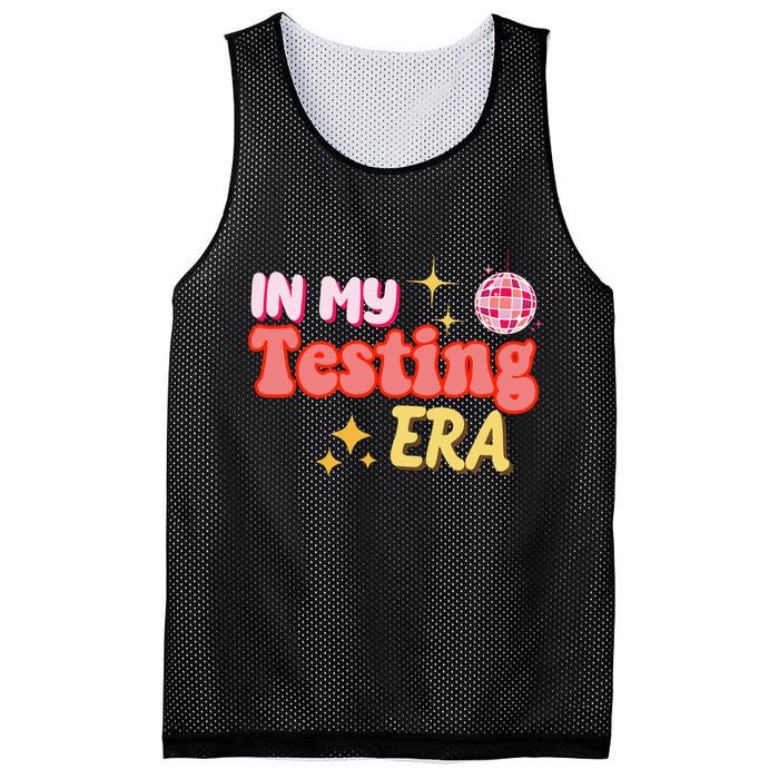 In My Testing Era Funny Testing Teacher Teaching Student Testing Mesh Reversible Basketball Jersey Tank