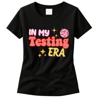 In My Testing Era Funny Testing Teacher Teaching Student Testing Womens T-Shirt