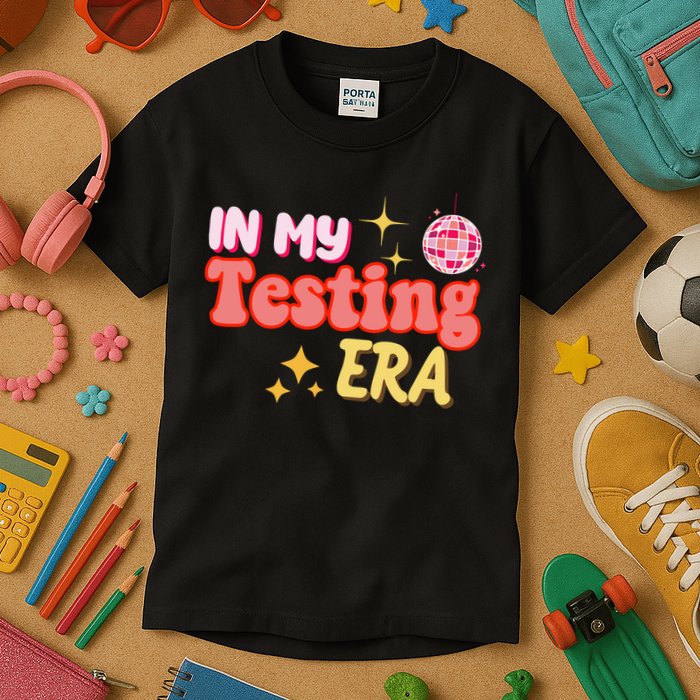 In My Testing Era Funny Testing Teacher Teaching Student Testing Kids T-Shirt