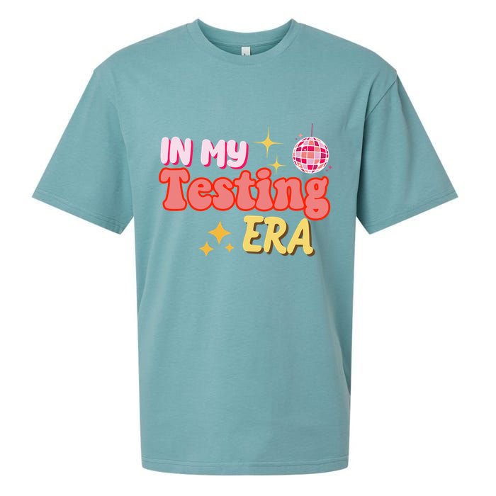 In My Testing Era Funny Testing Teacher Teaching Student Testing Sueded Cloud Jersey T-Shirt