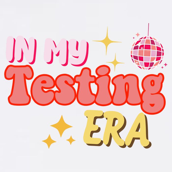 In My Testing Era Funny Testing Teacher Teaching Student Testing Garment-Dyed Sweatshirt