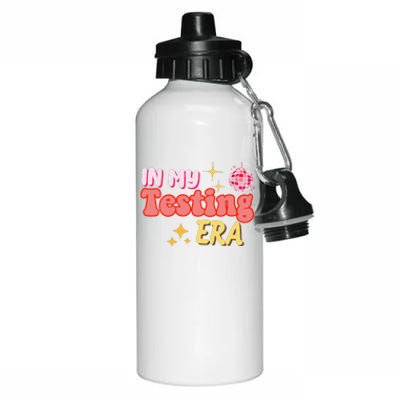 In My Testing Era Funny Testing Teacher Teaching Student Testing Aluminum Water Bottle 