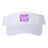 In My Testing Era Funny Teacher Exam Day Valucap Bio-Washed Visor