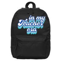 In My Teacher Era In Blue 16 in Basic Backpack