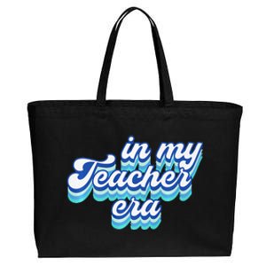 In My Teacher Era In Blue Cotton Canvas Jumbo Tote