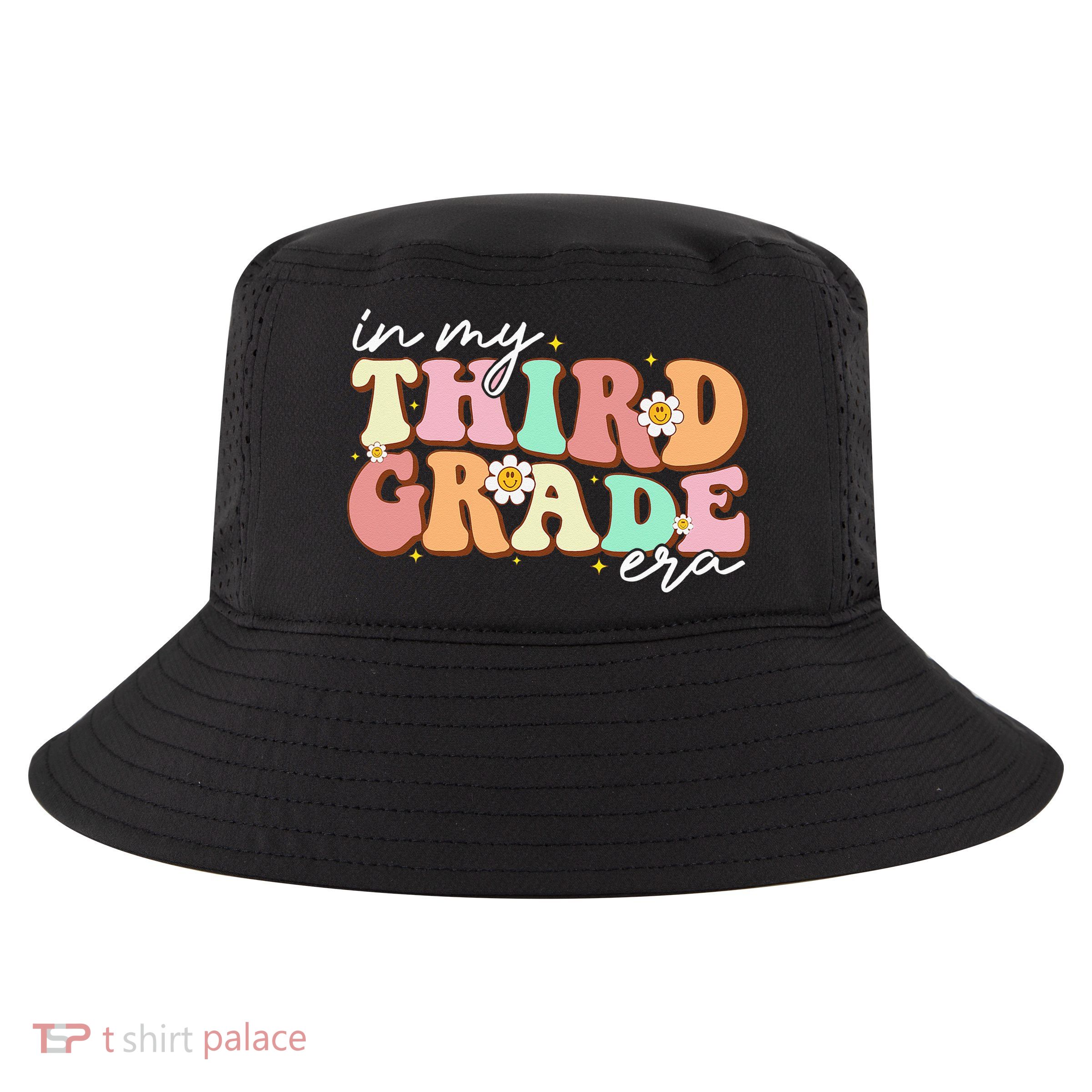 In My Third Grade Era Retro Back To School Teacher Student Cool Comfort Performance Bucket Hat