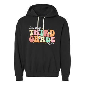 In My Third Grade Era Retro Back To School Teacher Student Garment-Dyed Fleece Hoodie