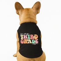 In My Third Grade Era Retro Back To School Teacher Student Doggie Tank