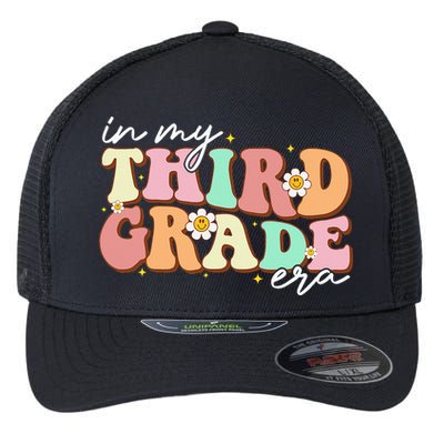 In My Third Grade Era Retro Back To School Teacher Student Flexfit Unipanel Trucker Cap