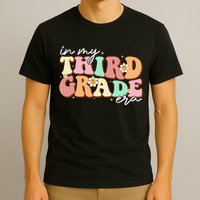 In My Third Grade Era Retro Back To School Teacher Student T-Shirt