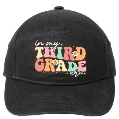 In My Third Grade Era Retro Back To School Teacher Student 7-Panel Snapback Hat