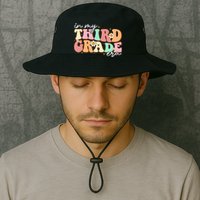 In My Third Grade Era Retro Back To School Teacher Student Bucket Hat
