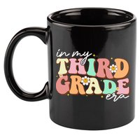 In My Third Grade Era Retro Back To School Teacher Student 11oz C Handle Ceramic Mug