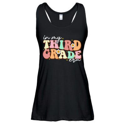 In My Third Grade Era Retro Back To School Teacher Student Ladies Essential Flowy Tank