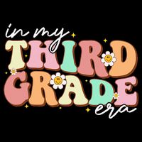 In My Third Grade Era Retro Back To School Teacher Student 16 in Basic Backpack