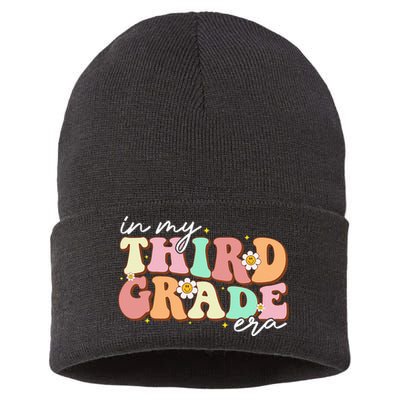 In My Third Grade Era Retro Back To School Teacher Student Sustainable Knit Beanie