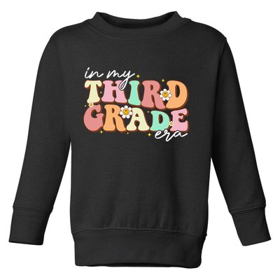 In My Third Grade Era Retro Back To School Teacher Student Toddler Sweatshirt