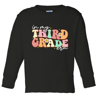 In My Third Grade Era Retro Back To School Teacher Student Toddler Long Sleeve Shirt