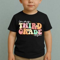 In My Third Grade Era Retro Back To School Teacher Student Toddler T-Shirt