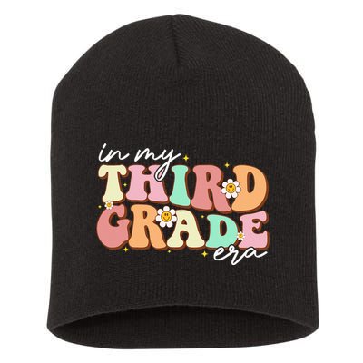 In My Third Grade Era Retro Back To School Teacher Student Short Acrylic Beanie