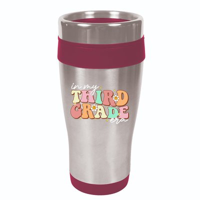 In My Third Grade Era Retro Back To School Teacher Student 16oz Travel Tumbler