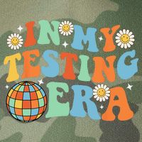 In My Testing Era Testing Day Legacy Tie Dye Trucker Hat