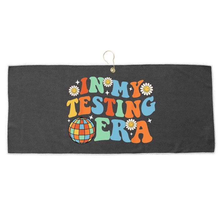 In My Testing Era Testing Day Large Microfiber Waffle Golf Towel