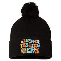 In My Testing Era Testing Day Pom Pom 12in Knit Beanie