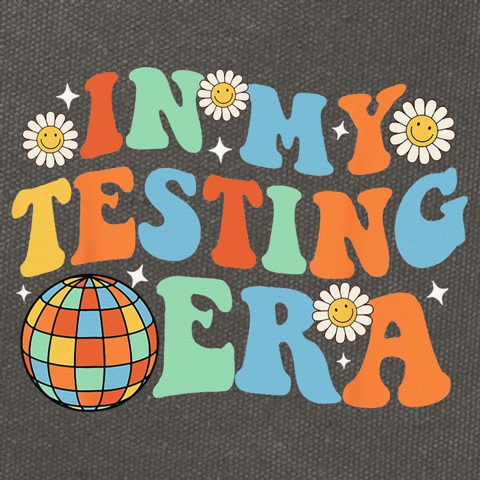 In My Testing Era Testing Day Cotton Canvas Backpack