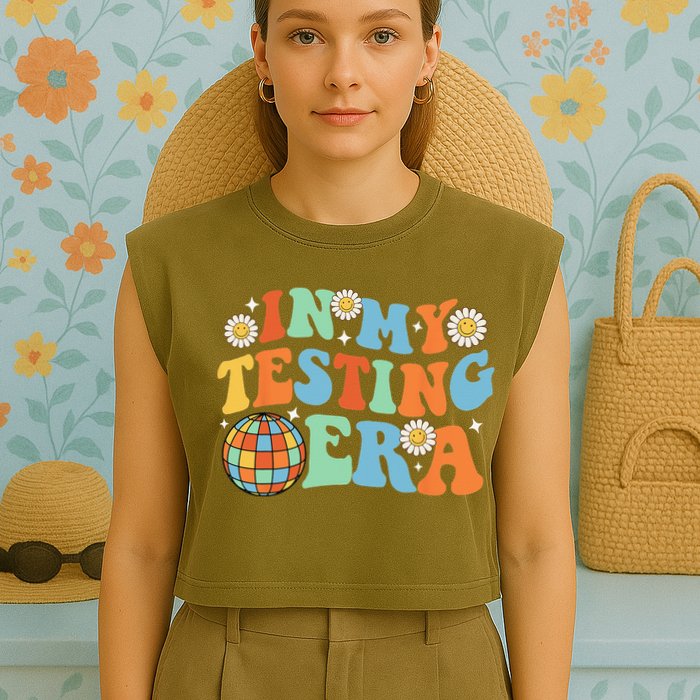 In My Testing Era Testing Day Garment-Dyed Women's Muscle Tee