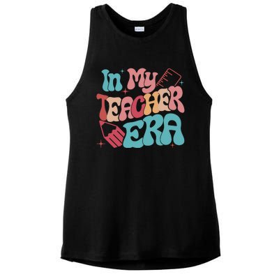 In My Teacher Era Teacher Appreciation Ladies PosiCharge Tri-Blend Wicking Tank