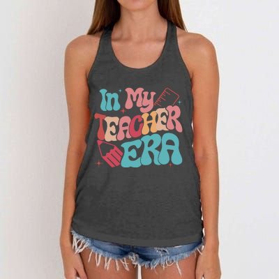 In My Teacher Era Teacher Appreciation Women's Knotted Racerback Tank