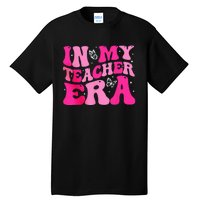 In My Teaching Era Best Teacher Appreciation Retro Groovy Tall T-Shirt