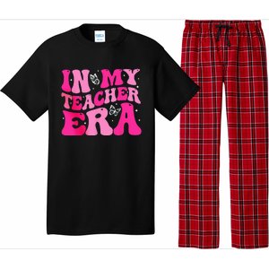 In My Teaching Era Best Teacher Appreciation Retro Groovy Pajama Set